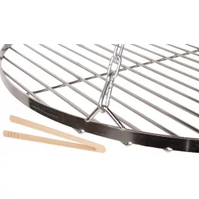    GITTER ÜBER DEM KAMIN FÜR GRILL FIRE 60 CM GARTEN CHROM FÜR DREIBEIN