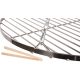  GITTER ÜBER DEM KAMIN FÜR GRILL FIRE 60 CM GARTEN CHROM FÜR DREIBEIN