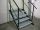 Einfache Treppe aus massivem Metall 90 cm