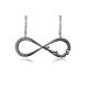  One Direction Infinity-Halskette aus schwarzem Stahl