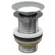 Runder Click-Clack-Stecker ohne Überlauf. Silberner Granit