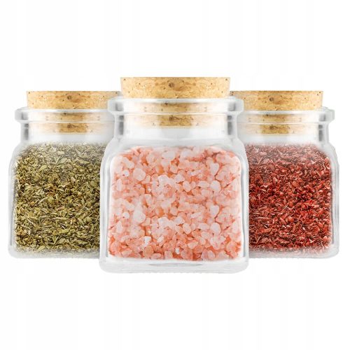 Lebensmittelbehälter 12X GLAS 120ML GEWÜRZGLAS MIT KORK