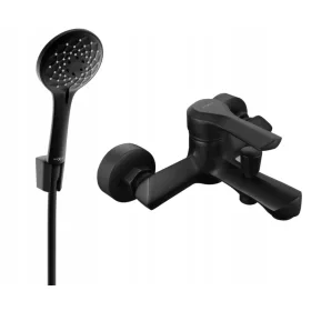  Mexen Sabre Wand-Badewannen- und Duscharmatur, schwarz