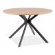  ASTER runder Tisch 120x120 Eiche/Schwarz Loft SIGNAL