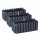 Prosperplast Blumentopf 114 cm x 18 x 16,2 cm, Kunststoff in Grau- und Silbertönen