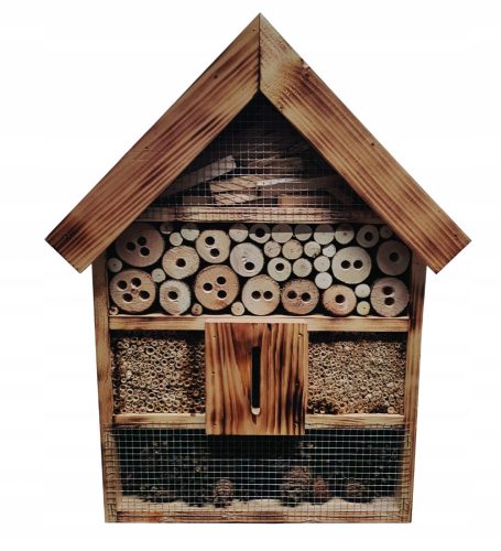  Häuschen, Insektenhaus, Insektenhotel. Gefeuert – 47 cm