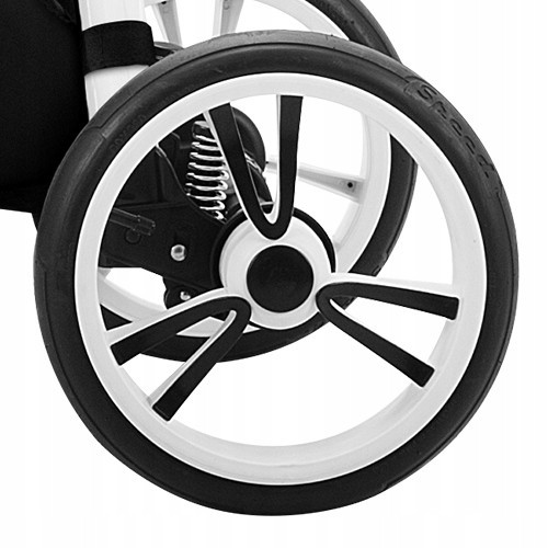  Bebetto Wheel Large 12 Zoll aufblasbar 3V WEISS + SCHWARZ