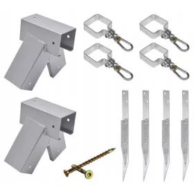  Montagesatz - Schaukelverbinder 90x90 mm