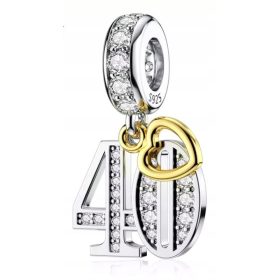  Charms-Anhänger zum 40. Geburtstag