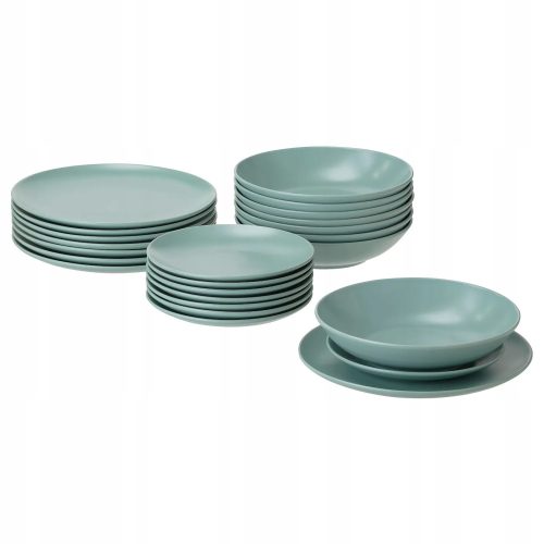 Abendessenservice Ikea FARGKLAR tiefer Speiseteller, 20 cm