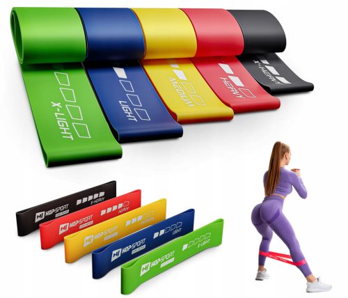  Hop-Sport Übungsband 2,5-18 kg 5 Stk.