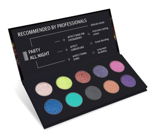  AFFECT-Lidschatten-Palette Gepresster Finish-Mix