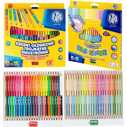  DOPPELSEITIGER BLEISTIFT BLEISTIFT ASTRA 96 FARBEN 48 Stk