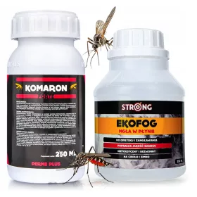    Flüssigkeit gegen Zecken, Mücken Komaron Forte 250 ml + Flüssigkeit gegen Kakerlaken, Zecken, Mücken, Ameisen, Fliegen, Spinnen, Flöhe, Wanzen, Silberfische Stark 0,35 kg 250 ml