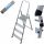 Krause Leiter 2,8 m Aluminium 1 x 4 bis 150 kg