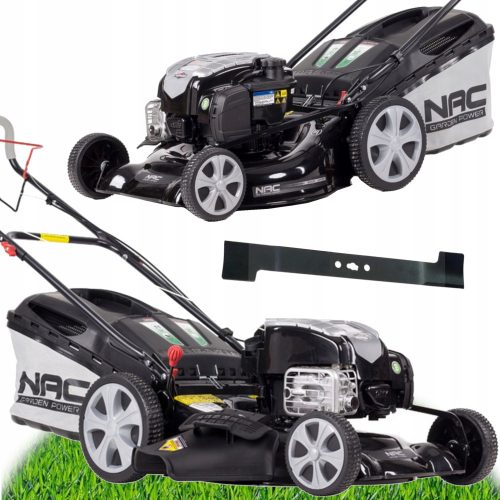 Benzin-Rasenmäher - Benzin-Rasenmäher mit NAC-Korb, 163 cm³ Fassungsvermögen. Korb 60 l, Schnittbreite 51 cm