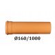 PVC-ABWASSERROHR Ø160 ABWASSER 160/1000
