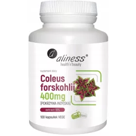   Coleus Forskohlii 400mg 10% - 100 Vegane Kapseln für Stoffwechsel & Gewichtsmanagement