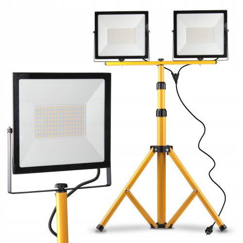  Halogen auf einem MasterLed-Stativ 8000 lm 100 W warmweiß