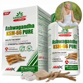   Ashwagandha Amix GreenDay Series - Natürliches Stressmanagement in Kapseln