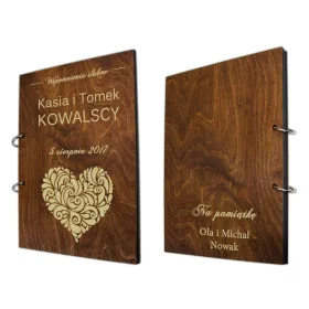  HÖLZERNES FOTOALBUM HOCHZEITSGESCHENK GRAVIERT