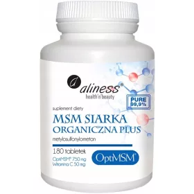   Aliness MSM® Organische Schwefel PLUS 180 Tabletten für Haut- und Gelenkgesundheit