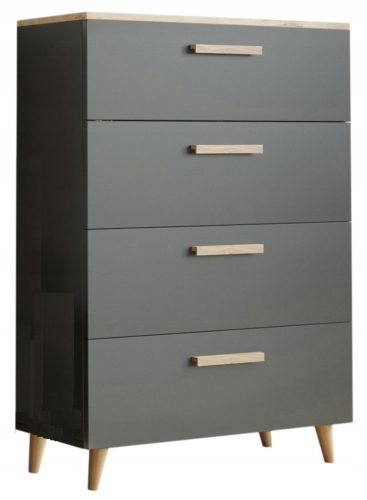  Matkam Oslo Kommode 80 x 40 x 112cm Anthrazit matt