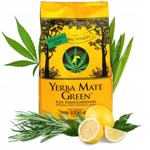  Yerba Mate Green Original Cannabis mit köstlicher Limette 1 kg POWER 1000 g