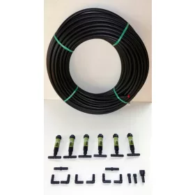 Rasenbewässerungsset, Sprinkler, 6 Stück, 70 m2