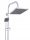 Granitan Aufputz-Duschset, CHROME RAIN SHOWER