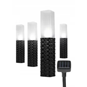  Strend Pro Solarlampe, schwarz, 43 cm, 4 Stk.