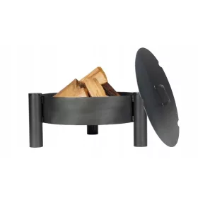  Gartenfeuerstelle 70cm Grillfeuerstelle + Abdeckung