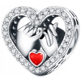  Czerwiński-Charm-Anhänger „Promise of Love“, Silber