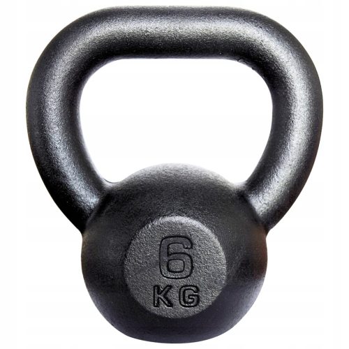  Kettlebelle Kawmet 6 kg schwarz