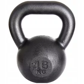  Kettlebelle Kawmet 16 kg schwarz