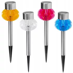  Strend Pro eingebettete Solarlampe 33,5 cm 4 Stk.