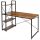  Rechteckiger Schreibtisch eHockers Trosa 120 x 64 x 120 cm gealterte Eiche