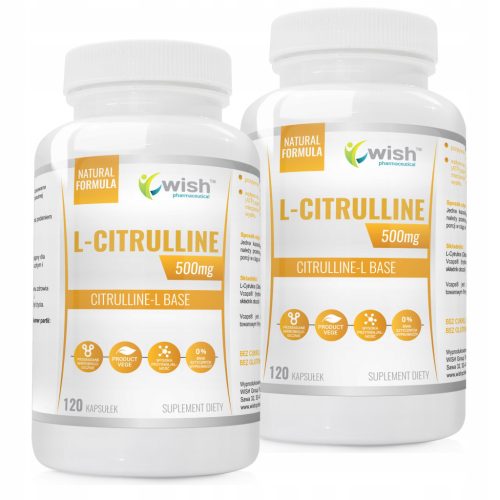 L-Citrullin 500mg - Hochdosierte Kapseln für Veganer, ohne künstliche Zusätze