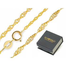  GOLDKETTE 50cm gedreht SINGAPUR Geschenk 585