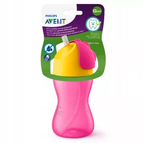  Philips Avent Becher mit Strohhalm 300 ml rosa