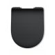 Toilettensitze Hamberger WC-Sitz, schwarzer Duroplast