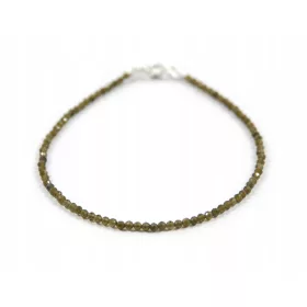  Faveo Obsidian-Armband mit Silberverschluss, 18,5 cm. 925