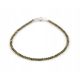  Faveo Obsidian-Armband mit Silberverschluss, 18,5 cm. 925