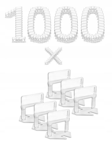 Pro100system Fliesennivellierklemmen/-klammern 1000 Stk.