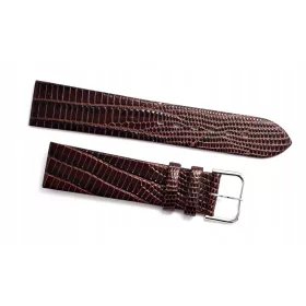  18 mm braunes Schlangenleder-Uhrenarmband