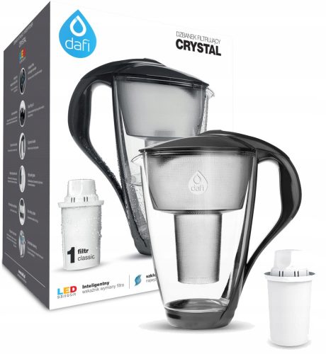  Dafi Crystal Filterkanne 2 l, schwarz