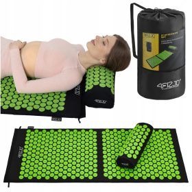    4FIZJO Massagematte Große Akupressurmatte 110x42 grün grün