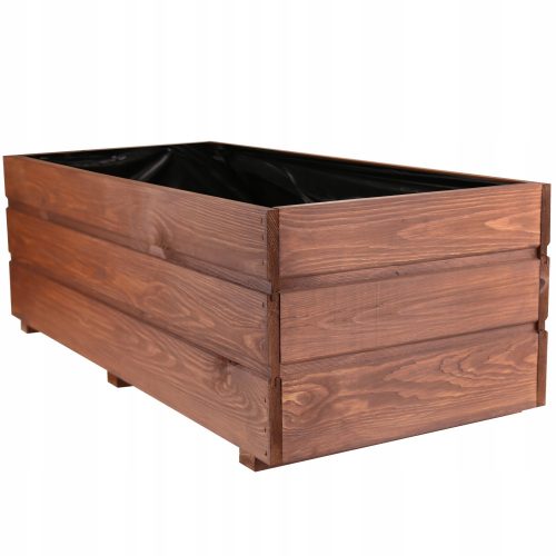 Töpfe und Pflanzgefäße für den Außenbereich und den Garten MMdon Blumentopf 80 cm x 40 x 30 cm Durchmesser 0 cm Holz schwarz, Braun- und Beigetöne