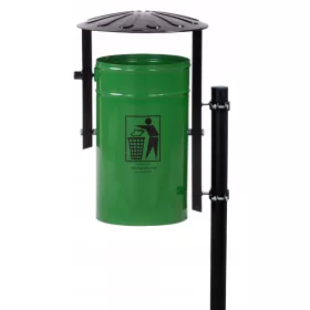 Mülltonne mit Stange/Straße/Stadt/Park