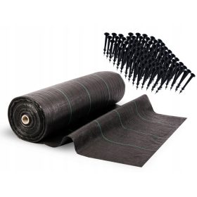    Landwirtschaftliches Mulchgewebe (Anti-Unkraut) Plonos schwarz 160 x 10.000 cm 70 g/m²